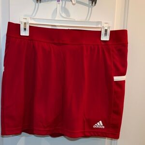 Adidas Red Women’s Golf Skort Athletic Performance Size Large Athletic Skirt
